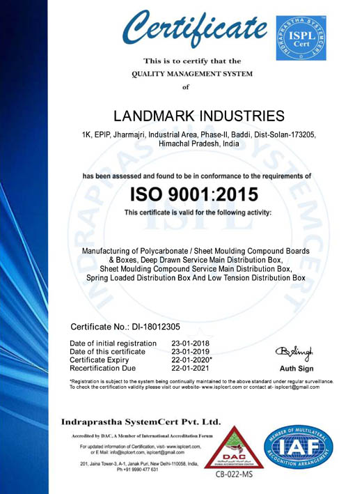 Landmark Industries : Electrical Overhead Equipments, Hardware Fittings ...